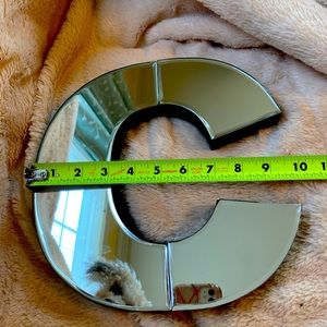 💲SOLD💲Mirrored Letter “C” Wall Decor